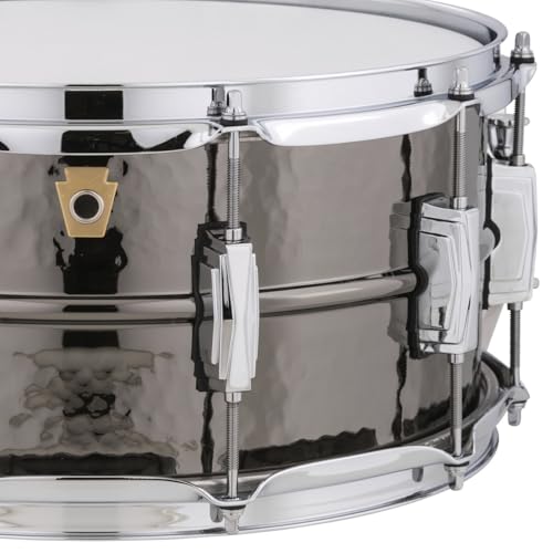 Ludwig Black Beauty Hammered Brass Snare Drum - Image 2