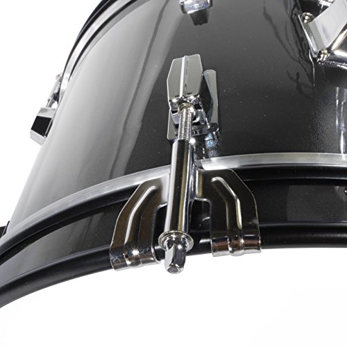 Mendini by Cecilio 3-Piece Kids Drum Set, Black - Image 5