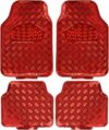 BDK Metallic Chrome All-Weather Car Floor Mats