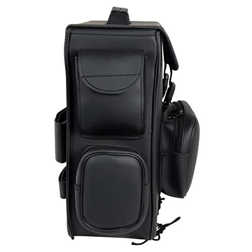 Milwaukee Leather Large Black PVC Motorcycle Sissy Bar Bag - Image 5
