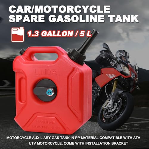 mokuo 5L Gas Tank With Anti-theft Lock - Image 3