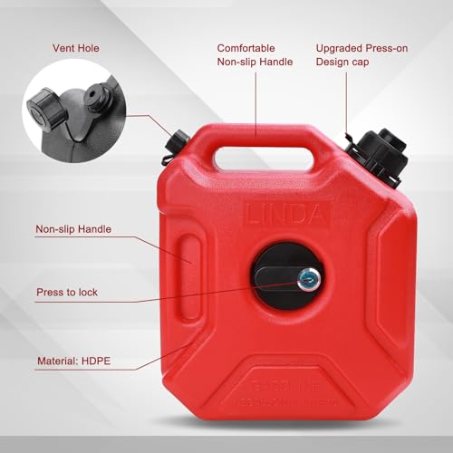 mokuo 5L Gas Tank With Anti-theft Lock - Image 2