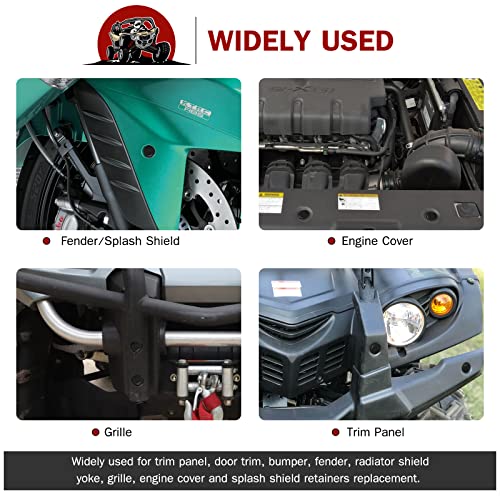 moveland 120 PCS 8mm UTV ATV Fender Clips - Image 5