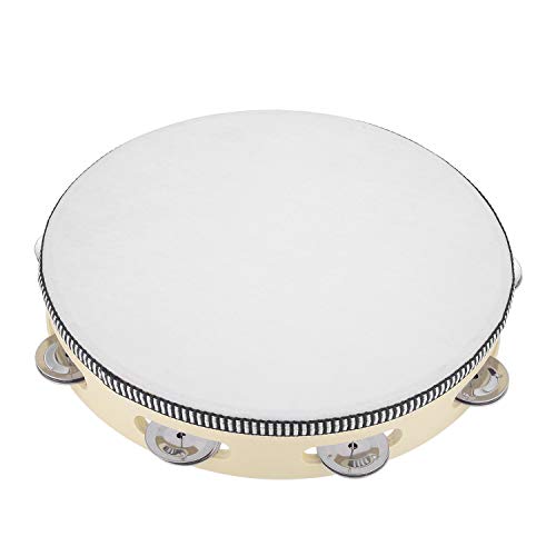 Musfunny 10 Inch Hand Held Tambourine Instrument - Image 4