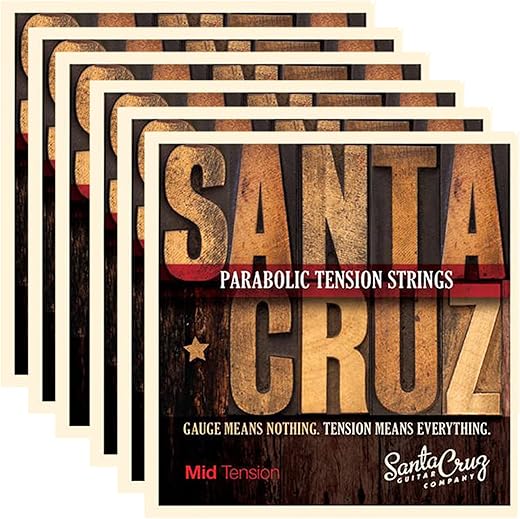 SANTA CRUZ Parabolic Tension Acoustic Guitar Strings Bundle