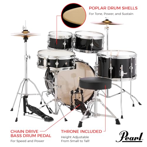 Pearl Roadshow Jr. 5 Piece Drum Set RSJ465C/C33 - Image 5
