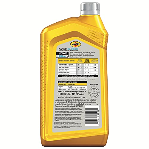 Pennzoil Platinum Full Synthetic 5W-30 Motor Oil - Image 2