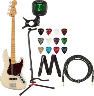 Fender Player Plus 4-String Jazz Bass Guitar Bundle