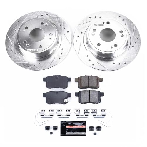 Power Stop Rear Z23 Brake Kit K5368 For Acura TSX Honda Accord - Image 2