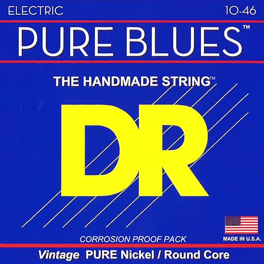 DR Strings Pure Blues Vintage Electric Guitar Strings 10-46