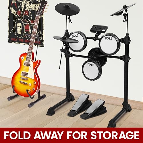 Pyle Electronic Drum Set With Mesh Pads - Image 5