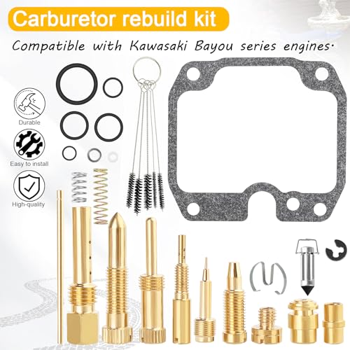 QAZAKY KLF250A Carburetor Rebuild Kit For Kawasaki Bayou 250 - Image 5