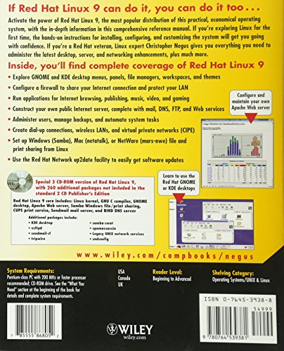 Red Hat Linux 9 Bible by Author's Name - Image 2