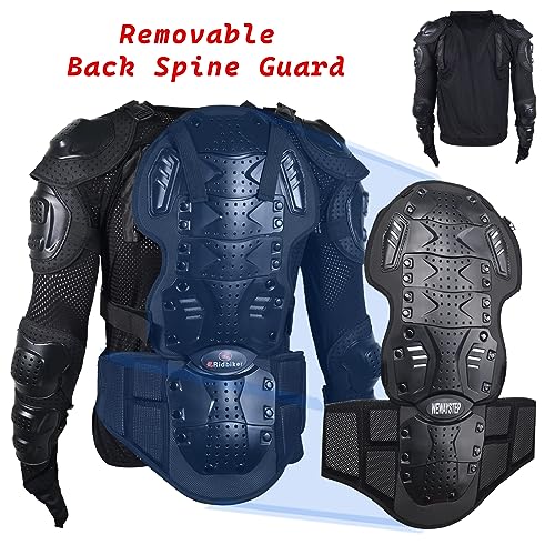 RIDBIKER Motorcycle Armor Protector Racing Jacket (Black, XL) - Image 4