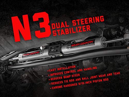 Rough Country N3 Dual Steering Stabilizer 8749030 - Image 3