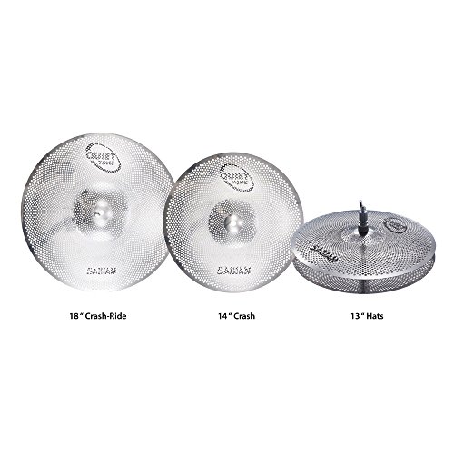 Sabian Quiet Tone Practice Cymbals Set Qtpc502 - Image 2