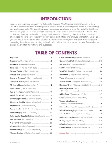 Scholastic Success With Reading Comprehension Grade 1 Workbook by Scholastic - Image 2