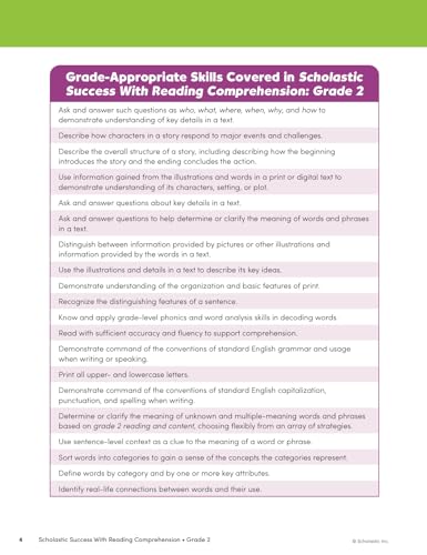 Scholastic Success With Reading Comprehension Grade 2 Workbook by Scholastic - Image 3