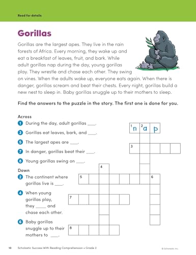 Scholastic Success With Reading Comprehension Grade 2 Workbook by Scholastic - Image 5