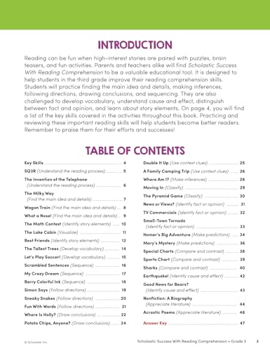 Scholastic Success With Reading Comprehension Grade 3 Workbook - Image 2