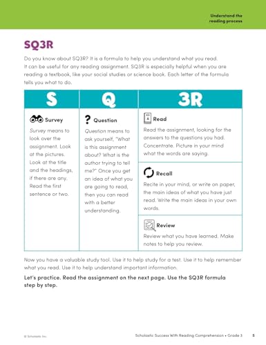 Scholastic Success With Reading Comprehension Grade 3 Workbook - Image 4