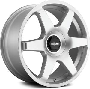 Rotiform Silver Wheel With Painted Finish (19×8.5 In)