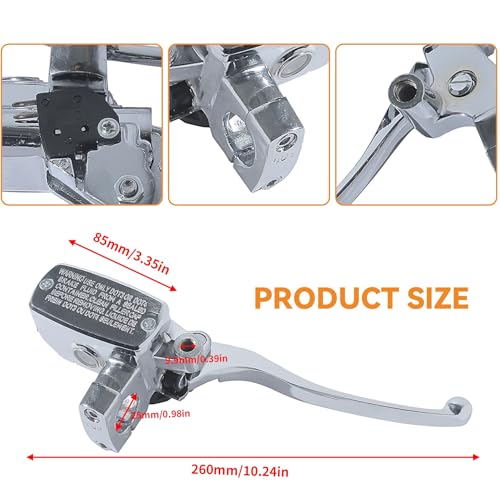 Stylemafia Universal Motorcycle Brake Clutch Lever (Silver) - Image 3