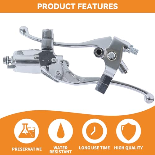 Stylemafia Universal Motorcycle Brake Clutch Lever (Silver) - Image 5