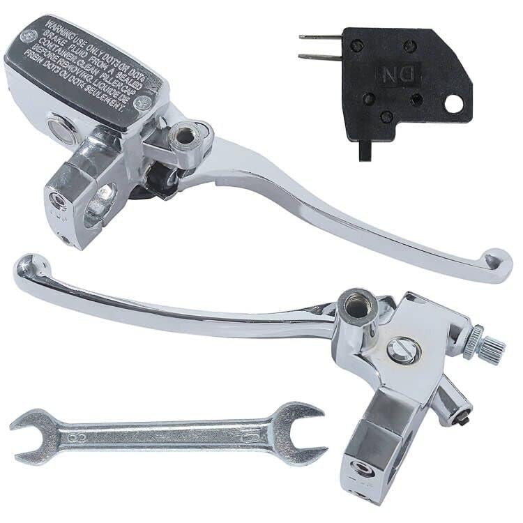 Stylemafia Universal Motorcycle Brake Clutch Lever (Silver) - Image 2