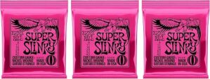 Ernie Ball Super Slinky Guitar Strings 9-42 (2223×3)