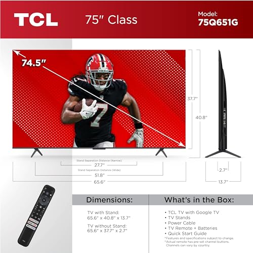 TCL TCL 75-Inch Q65 QLED 4K UHD Smart TV - Image 2
