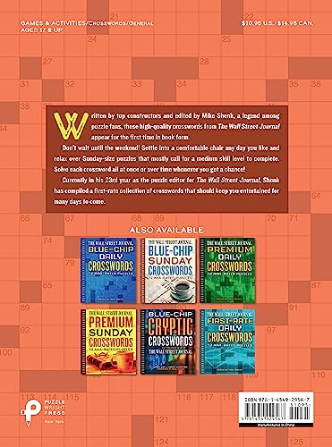 The Wall Street Journal First-Rate Sunday Crosswords By Author's Name - Image 2