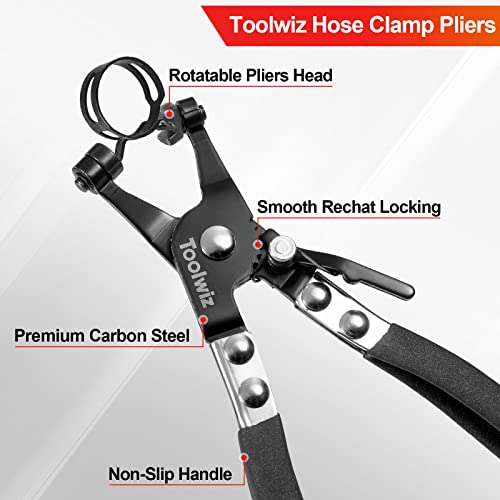 Toolwiz Heavy Duty Hose Clamp Pliers Tool - Image 3