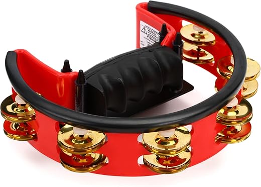 Pearl Ultra Grip Tambourine, Brass Jingles