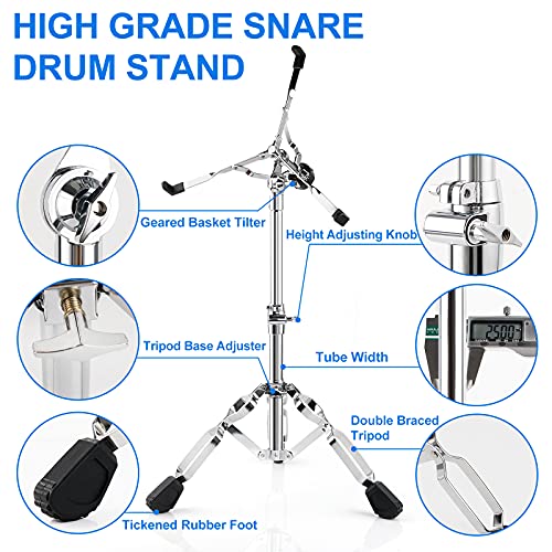 Vangoa Snare Drum Stand Double Braced Adjustable - Image 4