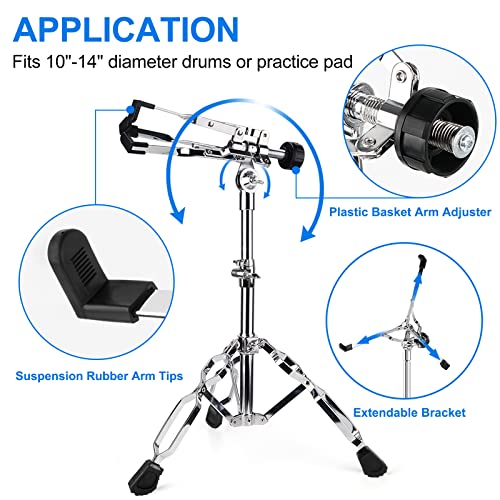 Vangoa Snare Drum Stand Double Braced Adjustable - Image 5