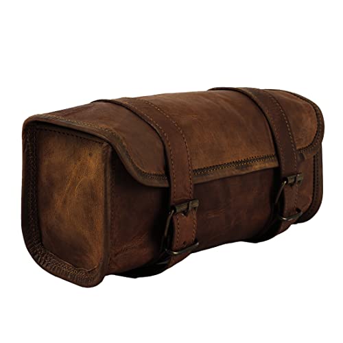 vintage crafts Vintage Goat Leather Motorcycle Tool Bag - Image 2