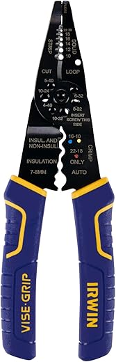 IRWIN Wire Stripper, 8 Inch, ProTouch Grip (2078309)