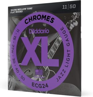 D’Addario XL Chromes Electric Guitar Strings – ECG24
