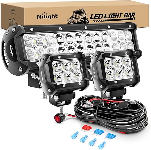 Nilight ZH016 12 Inch Spot Combo Bar