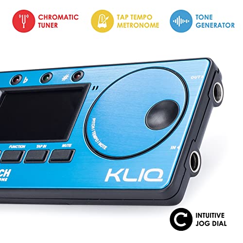 KLIQ Music Gear Metronome Tuner For All Instruments (Blue) - Image 3