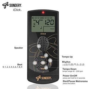 Sondery Digital Metronome With Vocal Counting