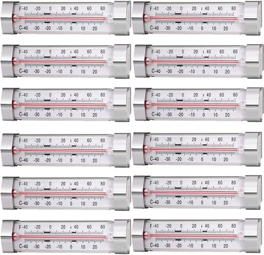 GERUSEA Fridge Freezer Thermometer