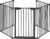 Bonnlo 120.5-Inch Metal Fireplace Fence Guard