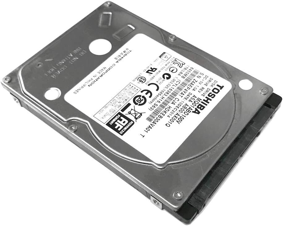 TOSHIBA 1TB 5400RPM 2.5 Inch Notebook Hard Drive (MQ01ABD100V)