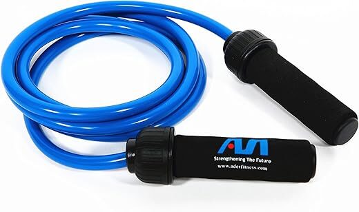Ader Sporting Goods 2 lb Blue Weighted Jump Rope