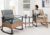 YITAHOME 3-Piece Outdoor Wicker Rocking Chair Set