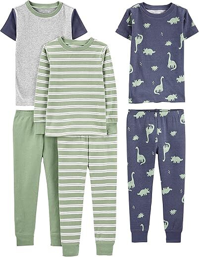Simple Joys by Carter’s 6-piece Snug Fit Cotton Pajama Set