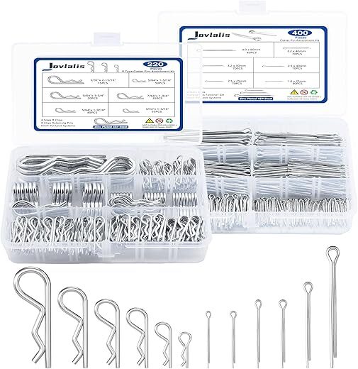 Jovlalis 620 Pcs Cotter Pins Assortment Kit