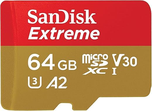SanDisk 64GB Extreme microSDXC Card – SDSQXAH-064G-GN6MA